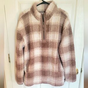 Maurices NWOTS Sherpa Fleece 3/4 zip XL